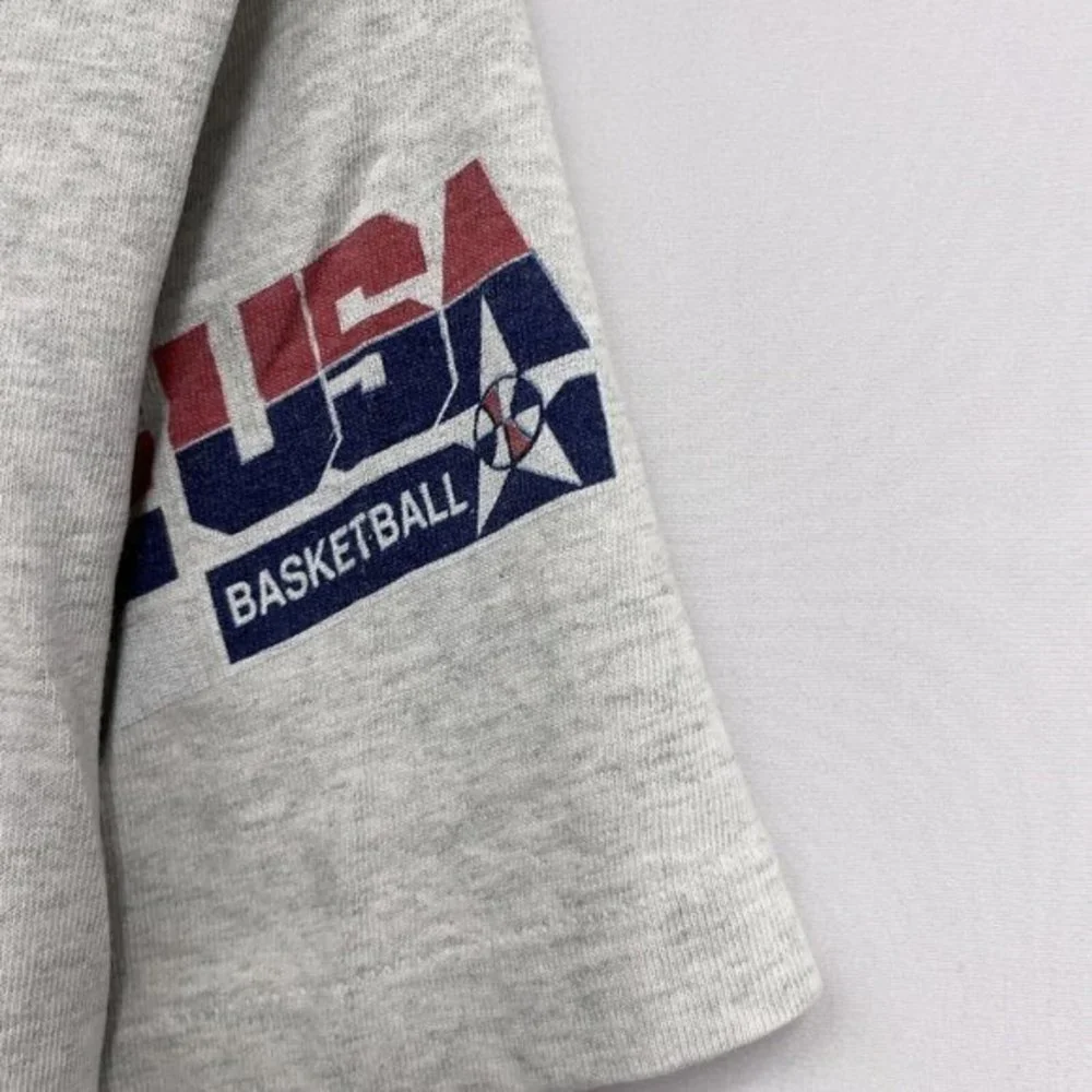 Vtg USA Basketball #1 Dream Team Men's T-Shirt Single Stitch Salem Sportswear M‎